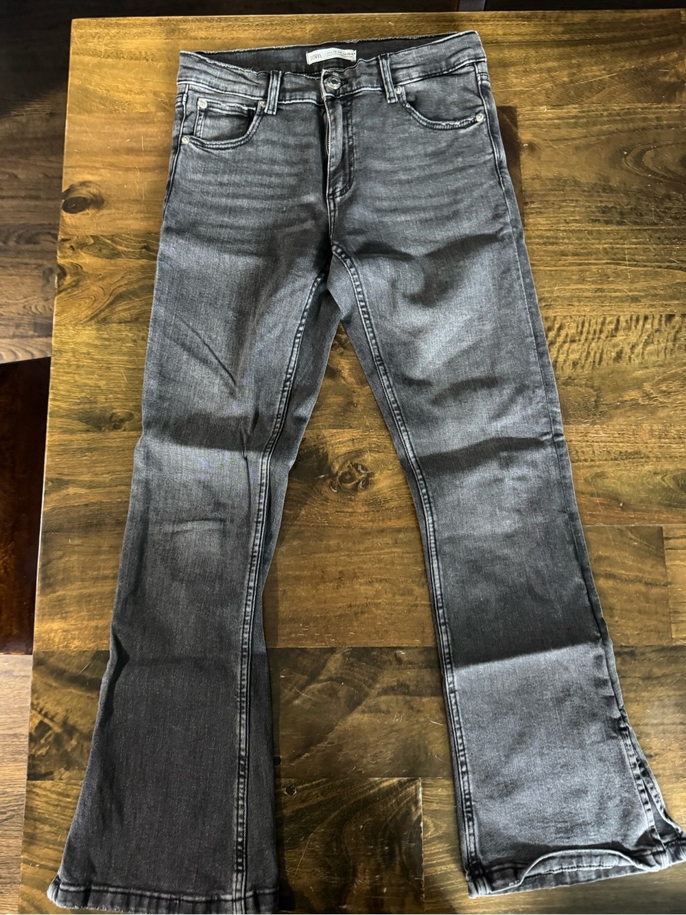 Zara Kids Gray Bootcut Jeans